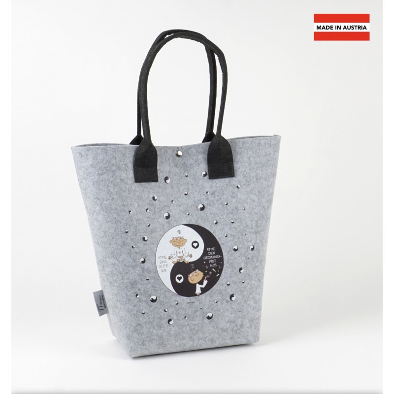 Filz-Shopper "Yin Yang"