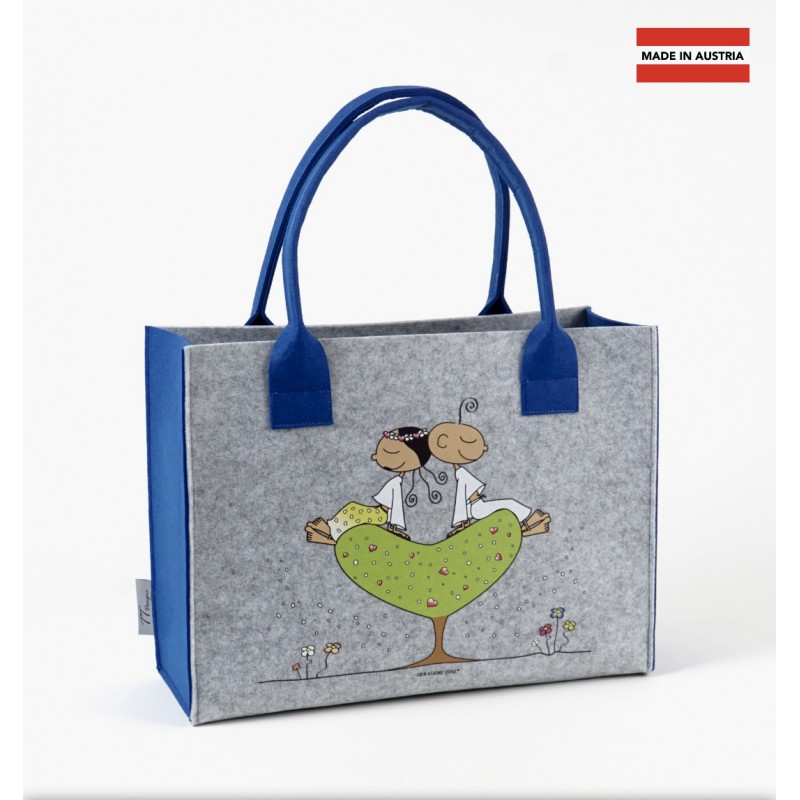 Filz-Tasche L "Yogi & Yogini"